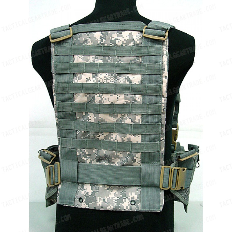 USMC Molle Hydration Combat Carrier Vest Digital ACU Camo