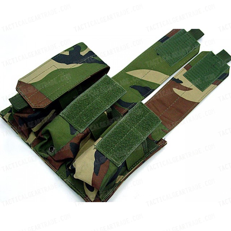 Details about   3 US Issue Molle Magazine Pouches Woodland Camoflage  LBV 