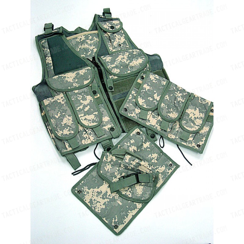 USMC Hunting Combat Tactical Vest Type B Digital ACU Camo