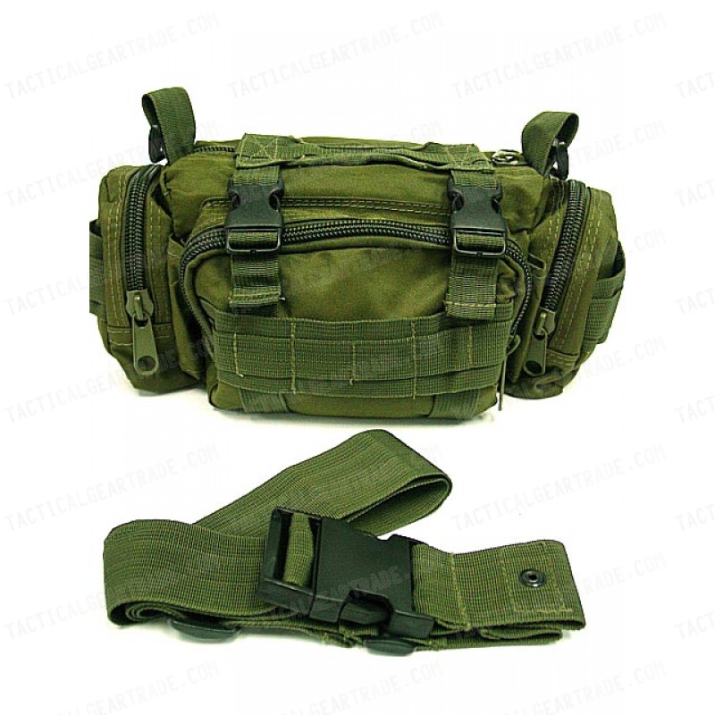 Molle Utility Shoulder Waist Pouch Bag OD