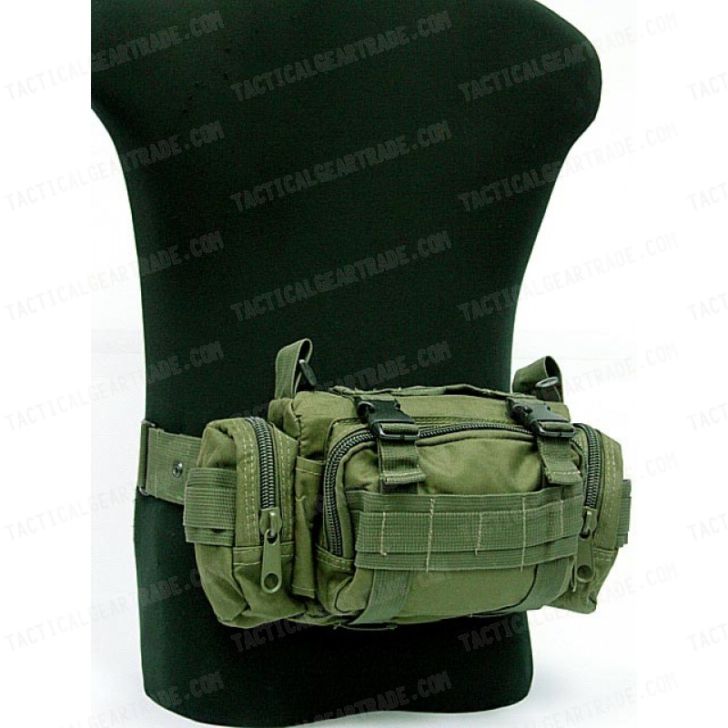 Molle Utility Shoulder Waist Pouch Bag OD