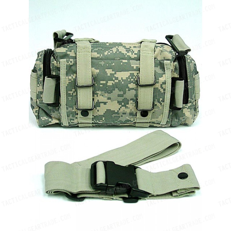 Molle Utility Shoulder Waist Pouch Bag Digital ACU Camo