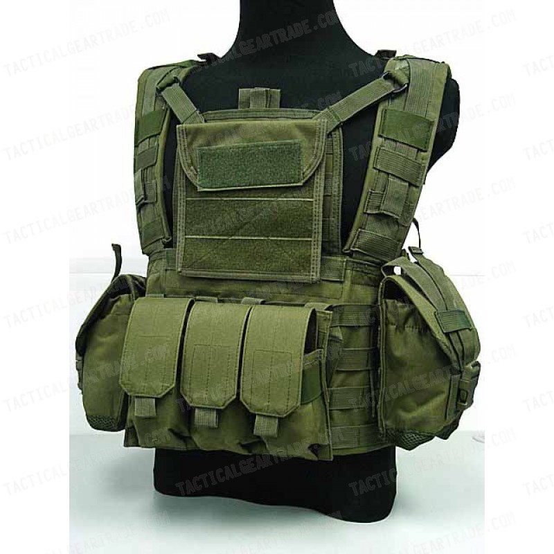 Airsoft Molle Canteen Hydration Combat RRV Vest OD