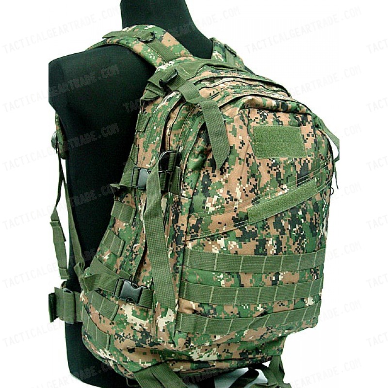 3-Day Molle Assault Backpack Digital Camo Woodland