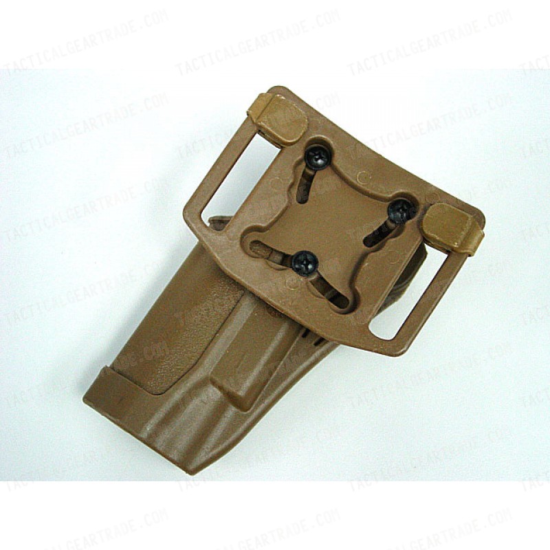 CQC Tactical Colt 1911 M1911 RH Pistol Paddle & Belt Holster Tan