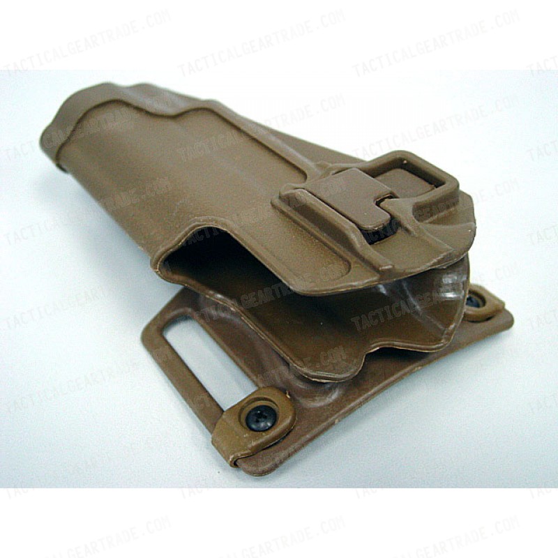 CQC Colt 1911 M1911 RH Pistol Paddle & Belt Drop Leg Holster Tan