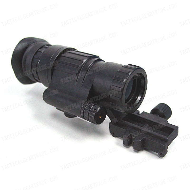 3x Magnifier Scope PVS-14 NVG AN/PVS14 Type w/ Red Laser