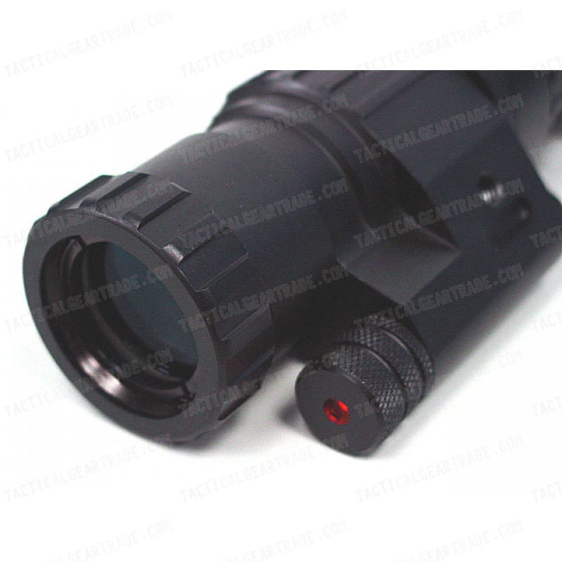 3x Magnifier Scope PVS-14 NVG AN/PVS14 Type w/ Red Laser