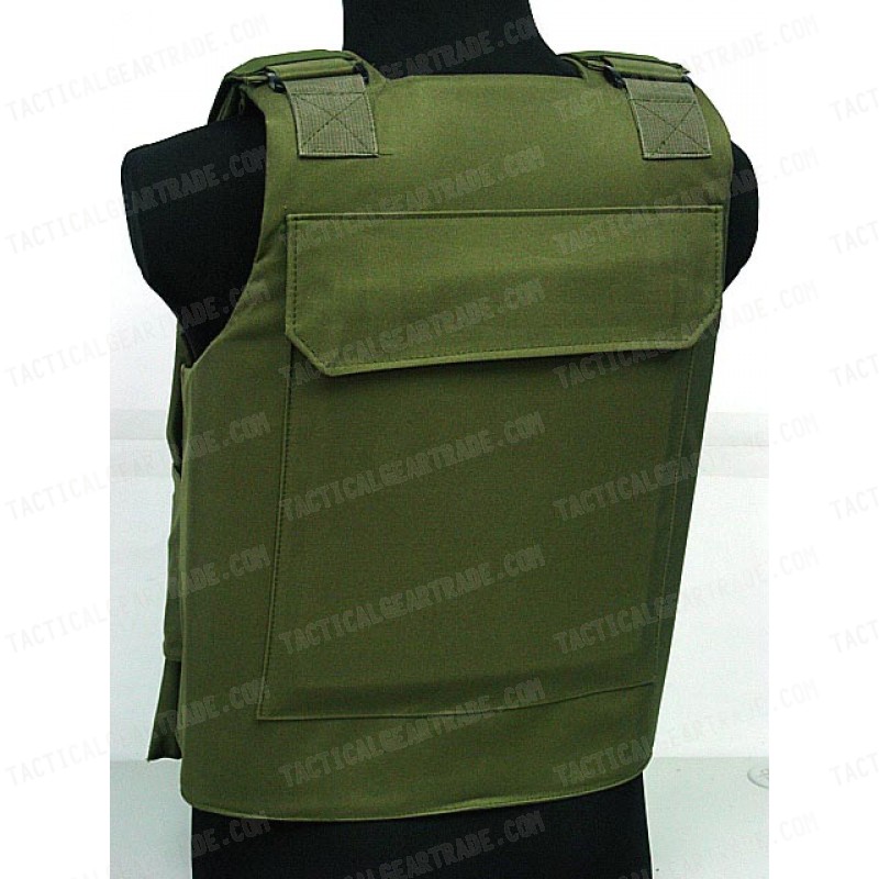 Tactical Black Hawk Down Army Body Armor Plate Vest Grn 