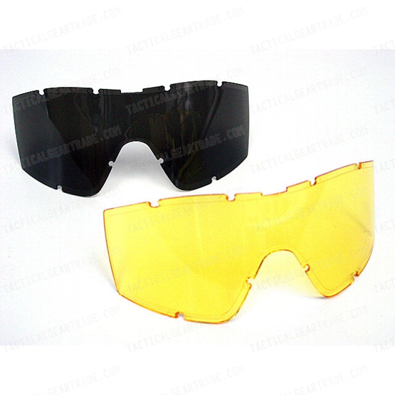 Airsoft Tactical Desert Goggle Glasses with 3 Lens OD