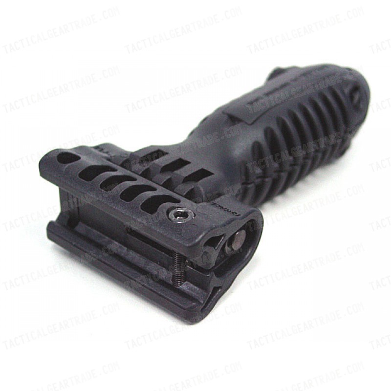 Tactical 20mm RIS Spring Total Bipod Foregrip Grip Black