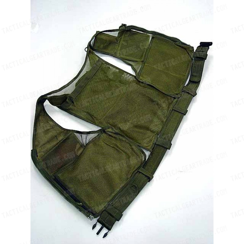 Deluxe Airsoft Tactical Combat Mesh Vest Camo Woodland