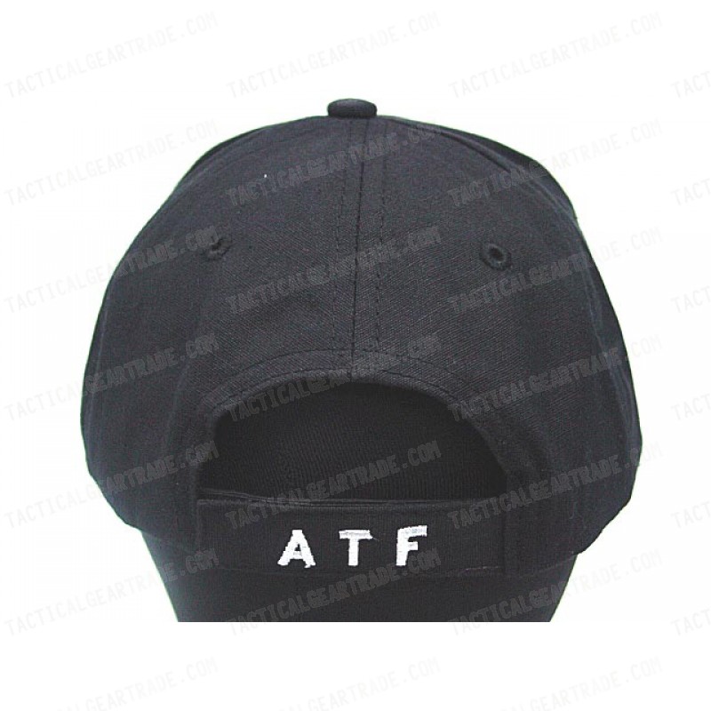 ATF Bureau of Alcohol Tobacco Firearms Baseball Cap Hat Black