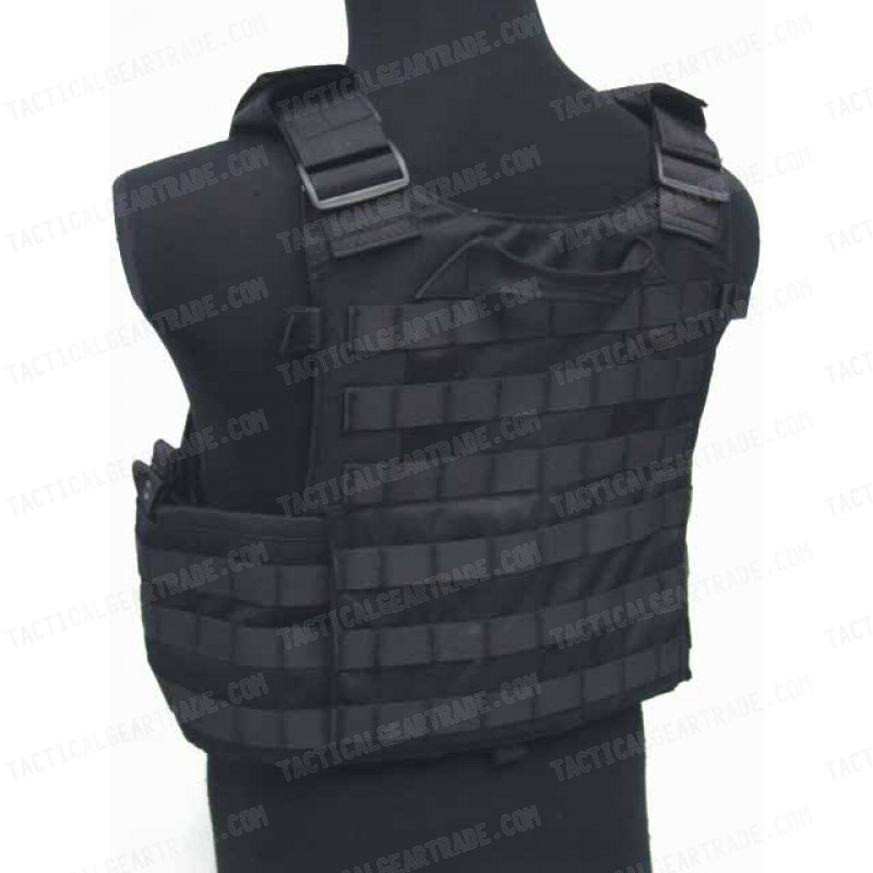 Tactical Molle Recon Plate Carrier Vest Black