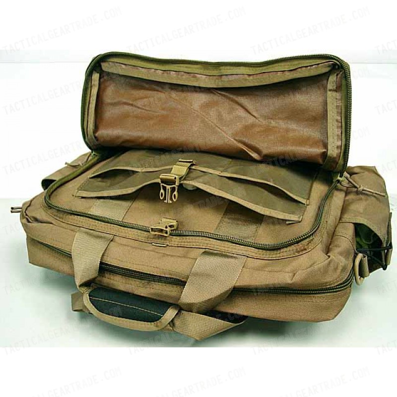 Airsoft Utility Briefcase Shoulder Bag Coyote Brown