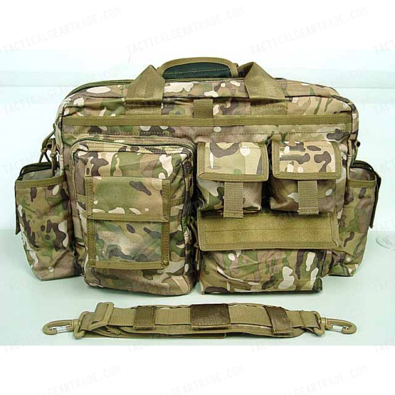 Airsoft Utility Briefcase Shoulder Bag Multi Camo