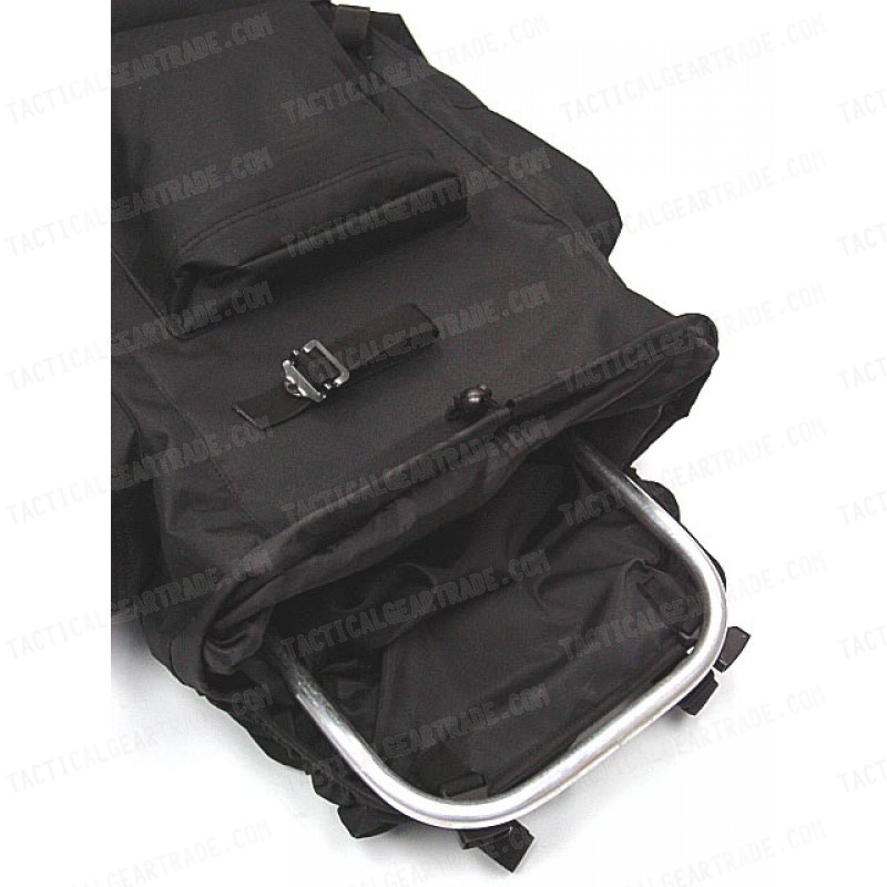 65L Combat Rucksack Camping Backpack Black