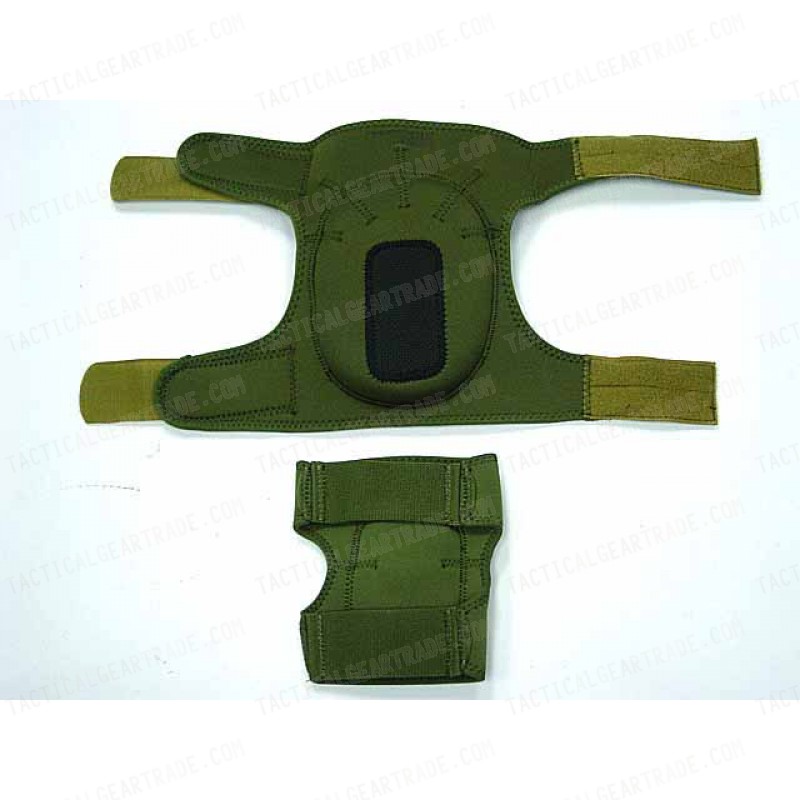 Airsoft Paintball Neoprene Knee & Elbow Pads OD