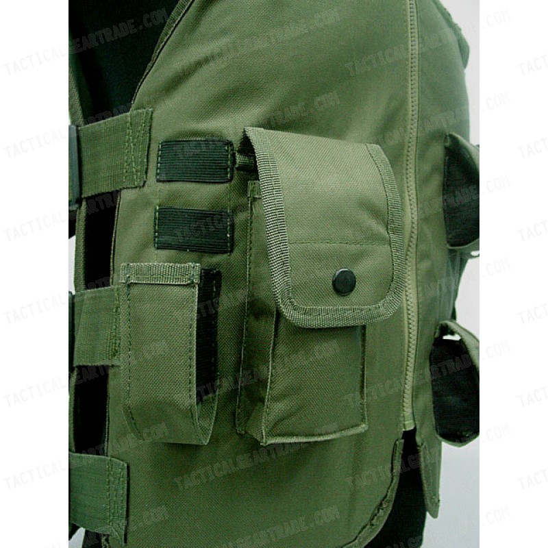 SWAT Airsoft Wargame Combat Tactical Assault Vest OD