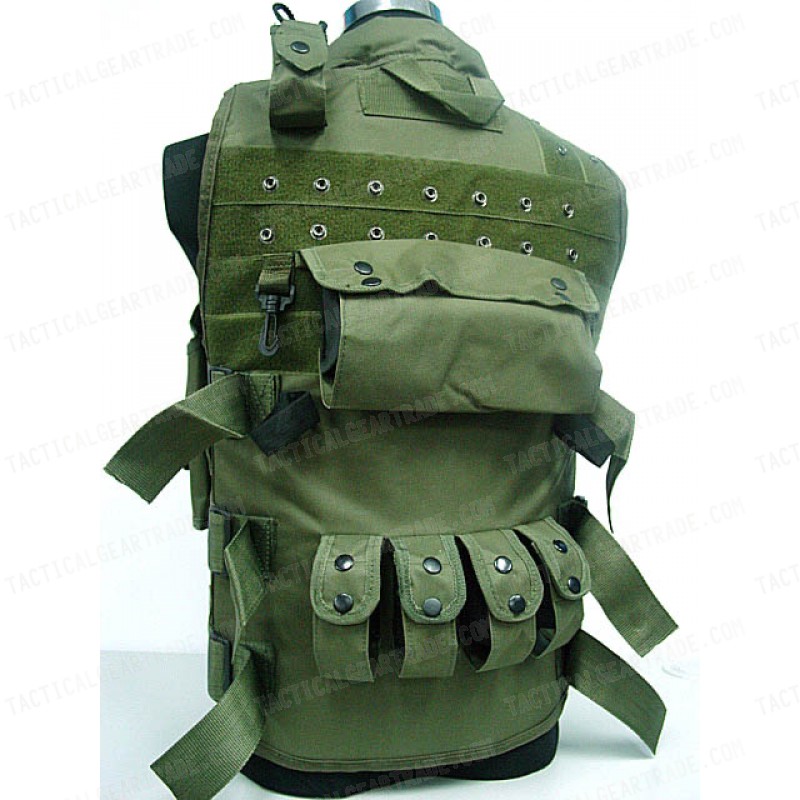 SWAT Airsoft Wargame Combat Tactical Assault Vest OD