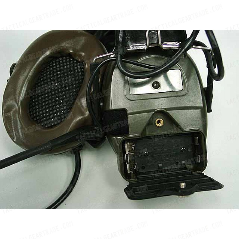 Element Comtac I Style Headset OD for ICOM PTT 2 Pin Radio - Z054 & Z113 (PTT)