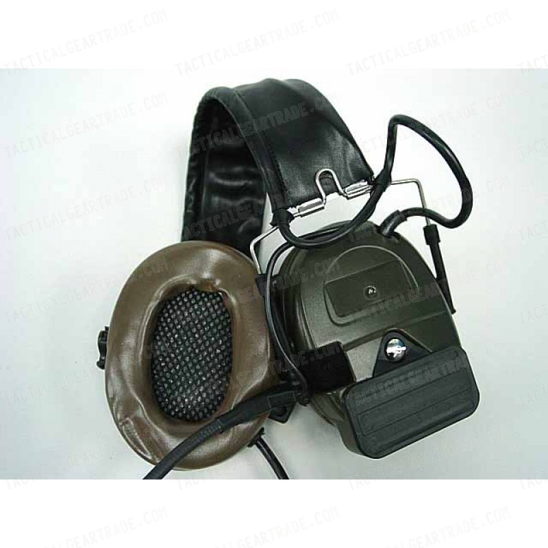 Element Comtac I Style Headset OD for Kenwood PTT 2 Pin Radio - Z054 & Z113 