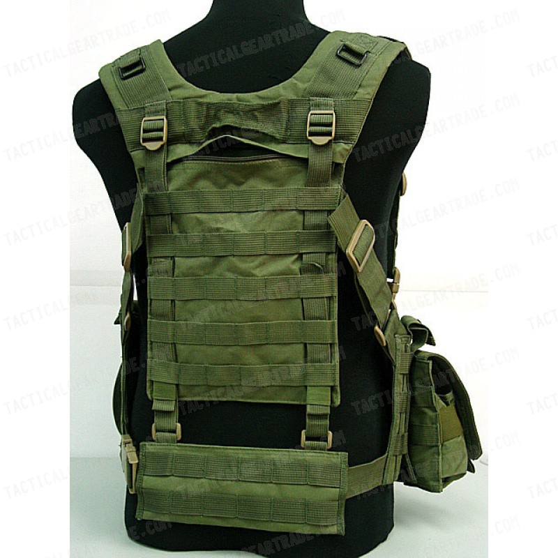 US Delta Force Elite Hydration Molle Vest OD