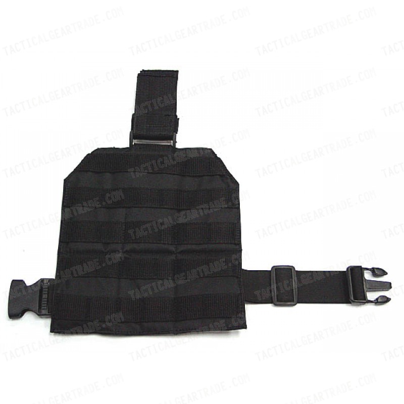 Airsoft Molle Drop Leg Panel Platform Black