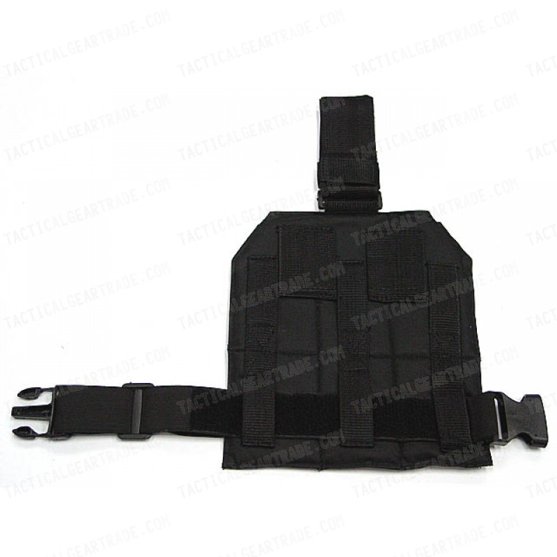 Airsoft Molle Drop Leg Panel Platform Black