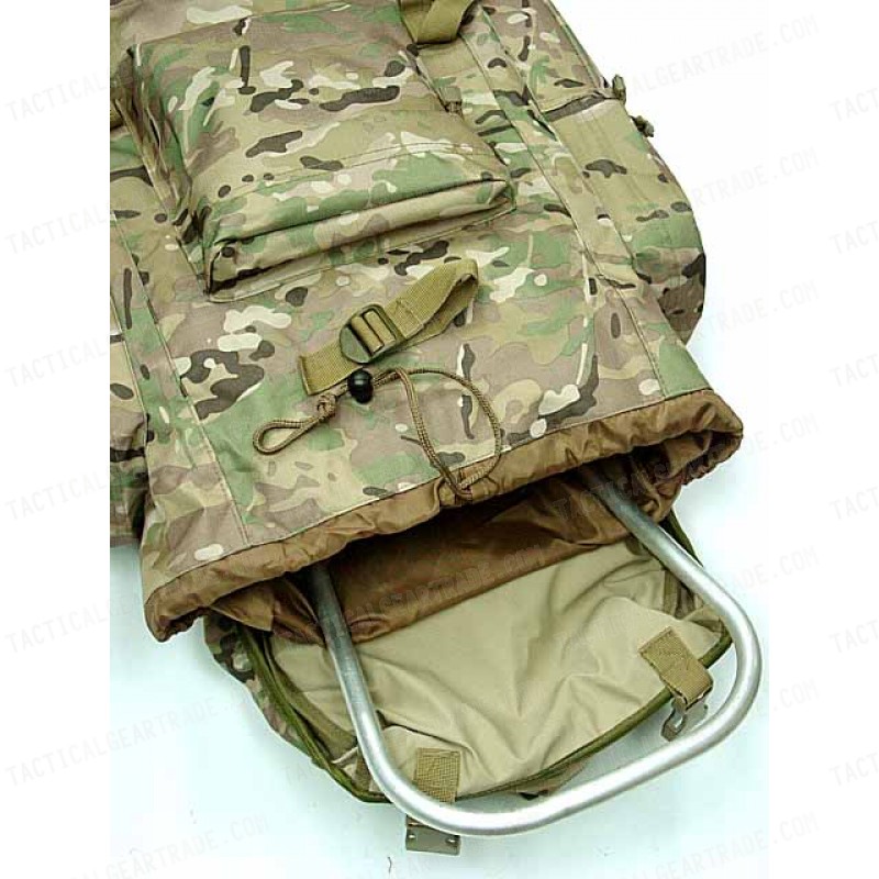 65L Combat Rucksack Camping Backpack Multi Camo
