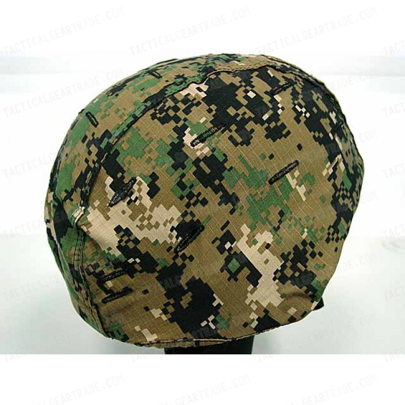 USGI MICH TC-2000 ACH Helmet Cover Digital Camo Woodland #B