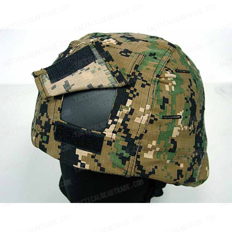 USGI MICH TC-2000 ACH Helmet Cover Digital Camo Woodland #B