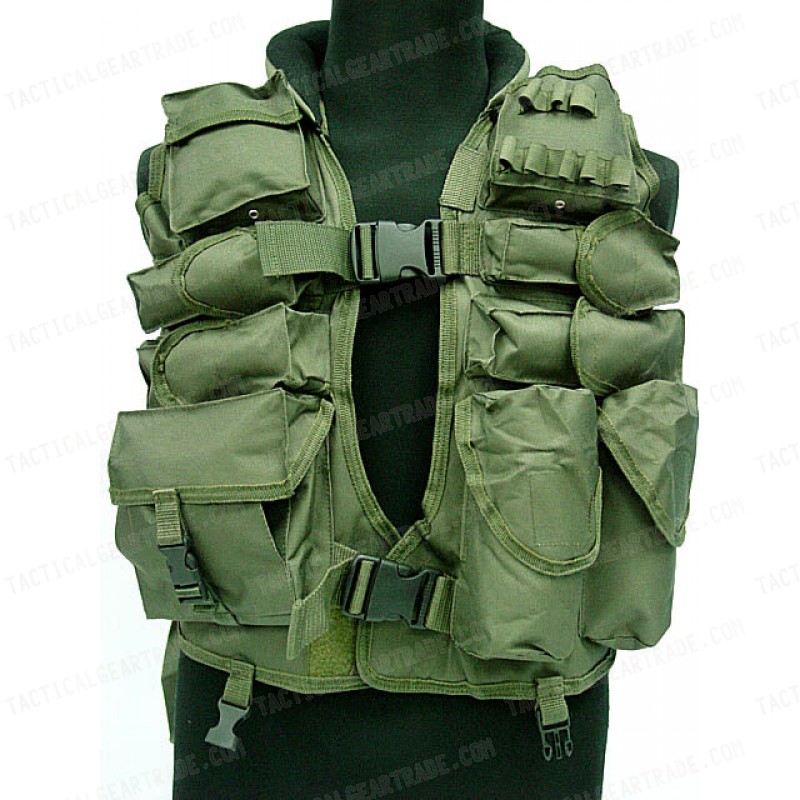 Tactical Airsoft SAS Paintball Hunting Assault Vest OD