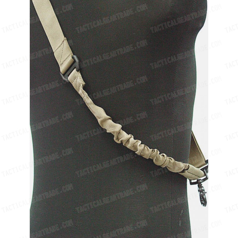 Elastic Bungee Snap Hook CQB Rifle Sling Coyote Brown