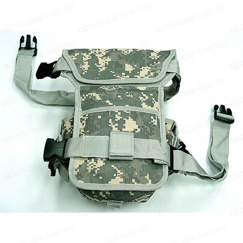 Drop Leg Utility Waist Pouch Carrier Bag Digital ACU Camo