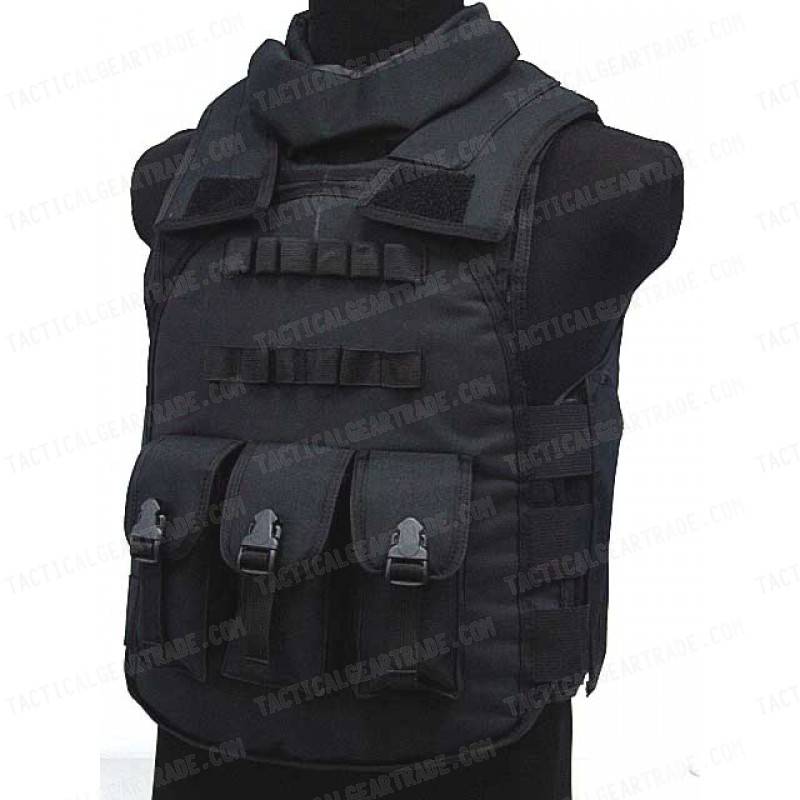 Airsoft Paintball Tactical Combat Assault Vest Black