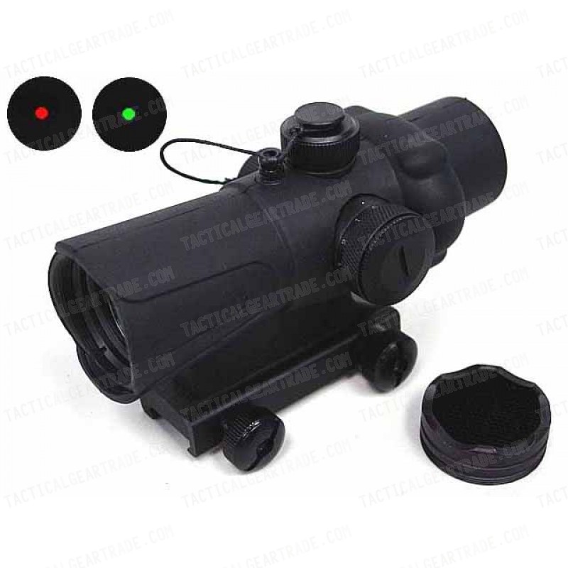 1x30 30mm Red/Green Dot Sight Scope w/Killflash QD Mount