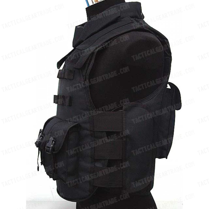 Airsoft Paintball Tactical Combat Assault Vest Black