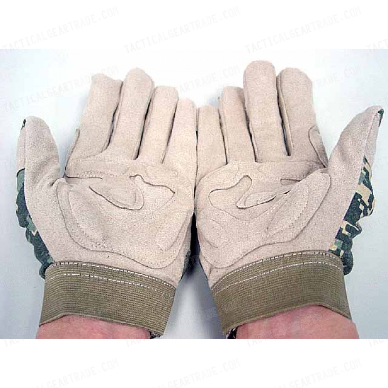 Full Finger Light Weight Duty Gloves Digital ACU Camo