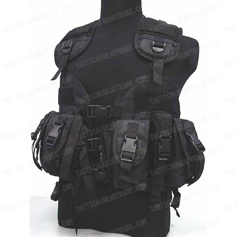 Chaleco airsoft CQB negro /