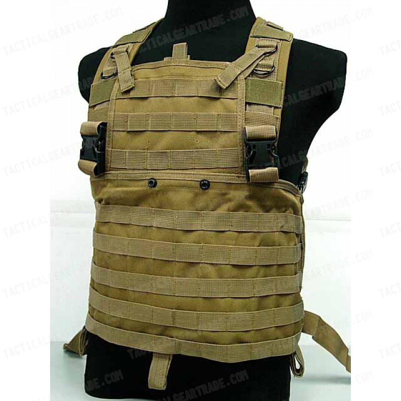 Molle Chest Rig Platform Carrier Vest Coyote Brown