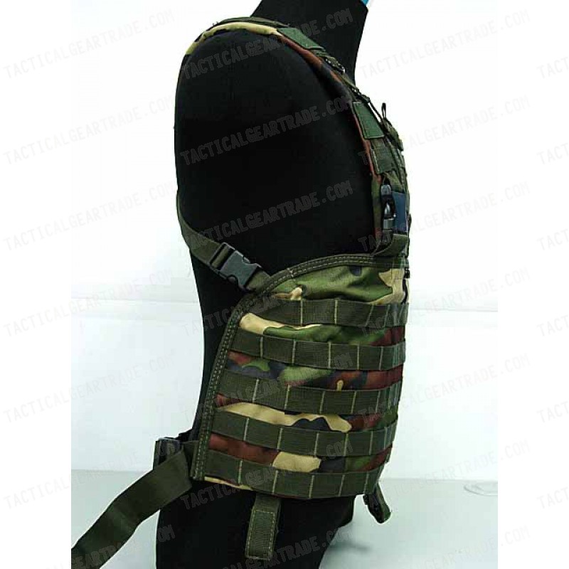 Molle Chest Rig Platform Carrier Vest Camo Woodland