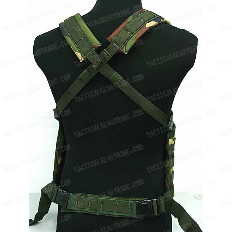 Molle Chest Rig Platform Carrier Vest Camo Woodland