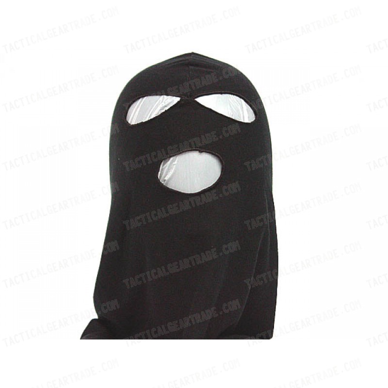 SWAT Balaclava Hood 3 Hole Head Face Mask Protector BK