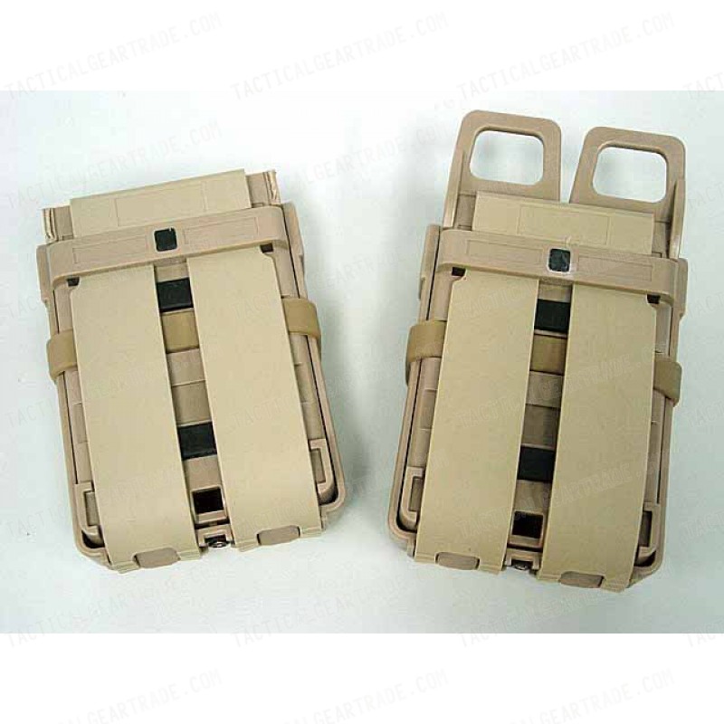 Molle FastMag Magazine Clip Holder Pouch Set Gen. 3 Tan