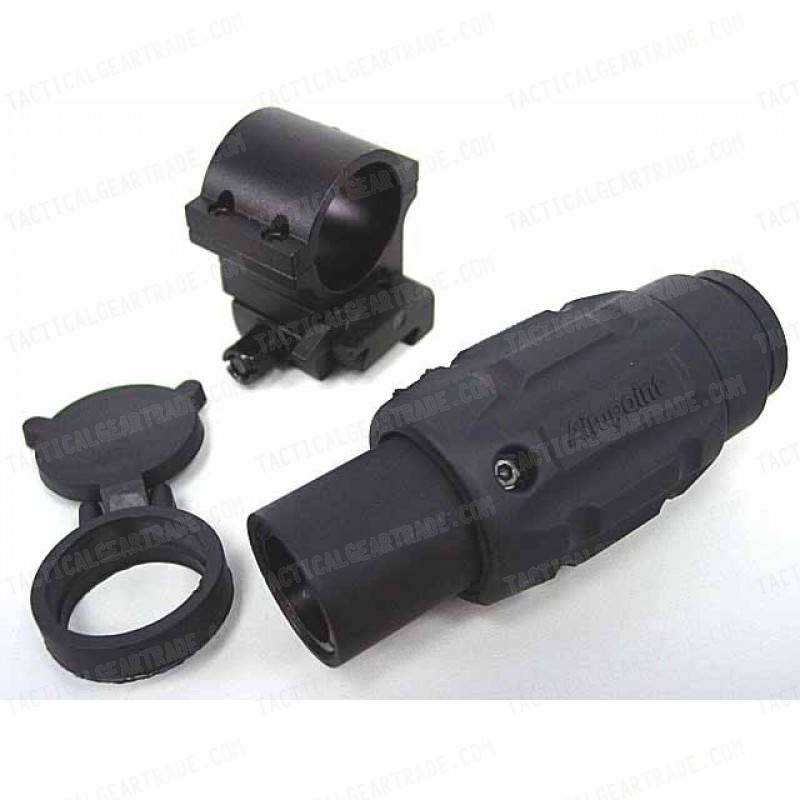 3x Mag Aimpoint Type Red Dot Sight Magnifier Scope w/Twist Mount