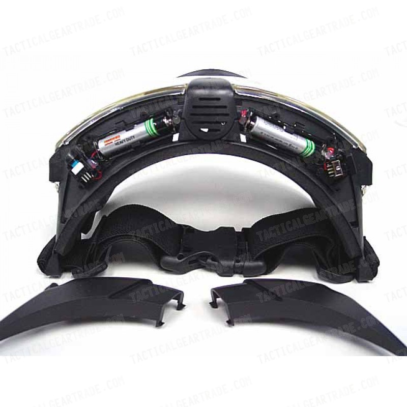 BATTLEAXE Pro-Goggle Full Face Mask with Fan Black