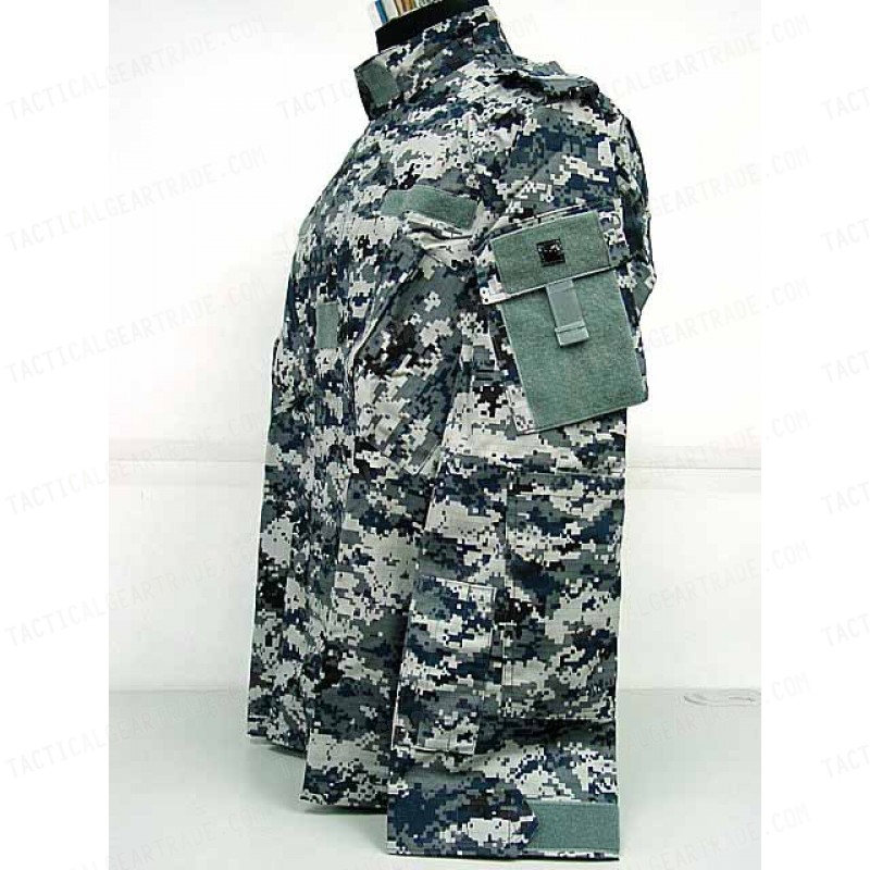 USMC BDU Uniform Set Shirt Pants Digital Blue Camo