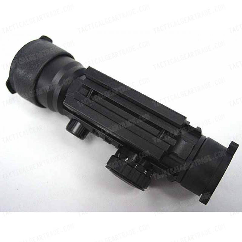 2x42 42mm Tri-rail Red/Green/Blue Dot Sight Rifle Scope