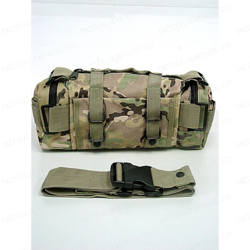 Molle Utility Shoulder Waist Pouch Bag Multi Camo